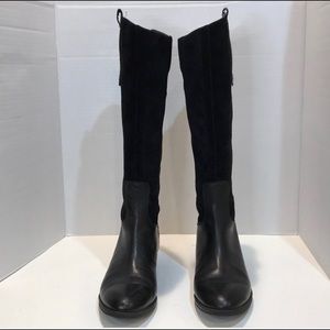 Sam Edelman Pembrooke Black Leather Riding Boots
